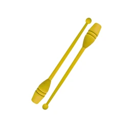 Булава для художественной гимнастики 1348 пластик, желтая, 45 см