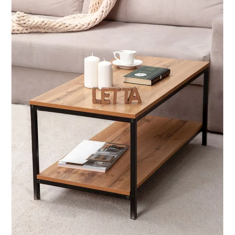 Журнальный стол 42x45x90 см, ЛДСП, коричневый Журнальный стол 42x45x90 см, ЛДСП, коричневый