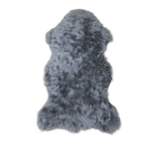 Çarpayı yanı xalça 0002, təbii, 80х150, keçi dərisi, boz
