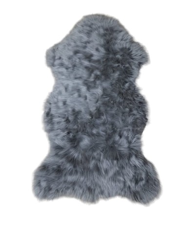 Çarpayı yanı xalça 0002, təbii, 80х150, keçi dərisi, boz