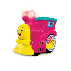 İnteraktiv oyuncaq Азбукварик 2590А Музыкальный паровозик, tünd-çəhrayı, 3+ yaş