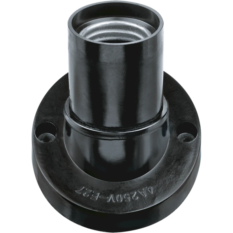 Патрон электрический Navigator NLH-BL-W1-E27, Карболит, Черный