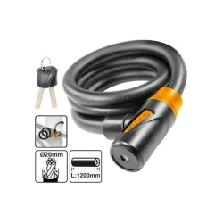 Велозамок с ключом Ingco DBK112012 Велозамок с ключом Ingco DBK112012