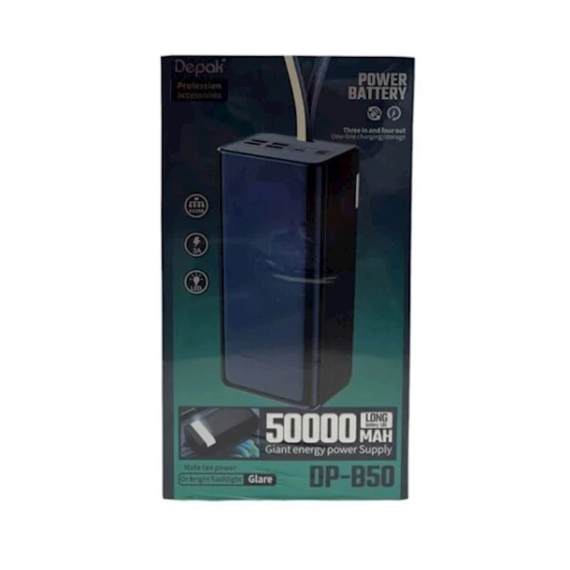 Xarici akkumlyator Depak Dp-B50 50000 mAh Black