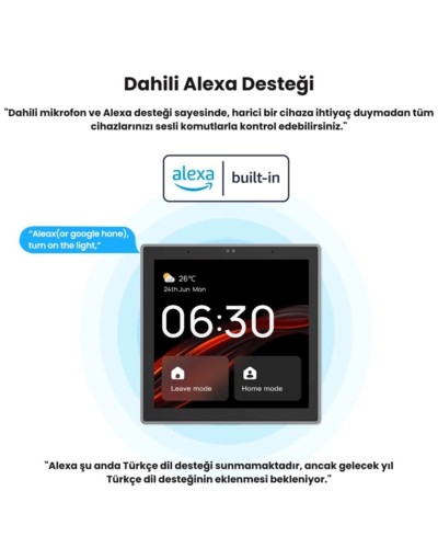 Simsiz idarəetmə paneli Novato Tuya ZKP-01