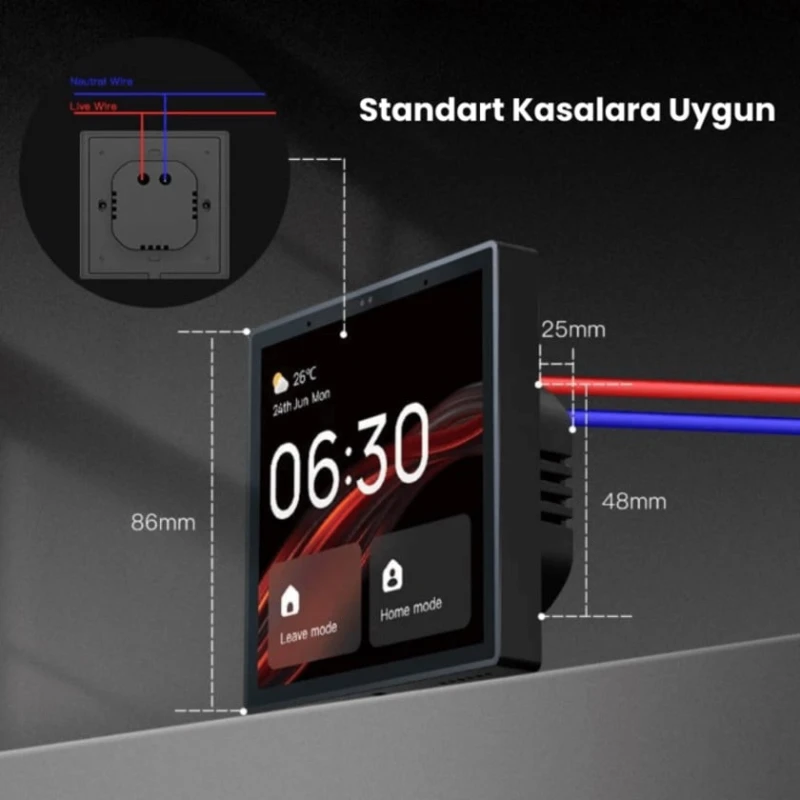 Беспроводная панель управления Novato Tuya ZKP-01 Беспроводная панель управления Novato Tuya ZKP-01