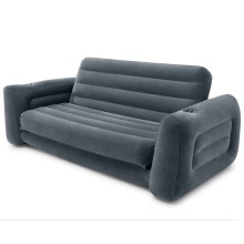Şişmə divan Intex, ikinəfərlik, 203.2х223.5х66 sm, boz
