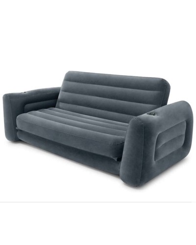 Şişmə divan Intex, ikinəfərlik, 203.2х223.5х66 sm, boz