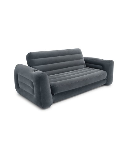 Şişmə divan Intex, ikinəfərlik, 203.2х223.5х66 sm, boz