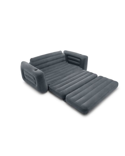 Şişmə divan Intex, ikinəfərlik, 203.2х223.5х66 sm, boz