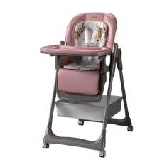 Uşaq yedizdirmə oturacağı Kidilo 8155, eko dəri, çəhrayı