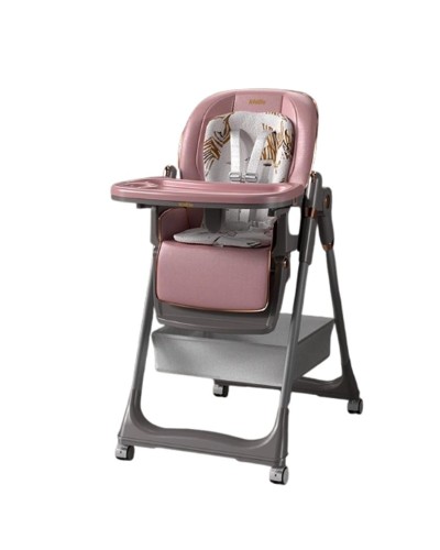 Uşaq yedizdirmə oturacağı Kidilo 8155, eko dəri, çəhrayı