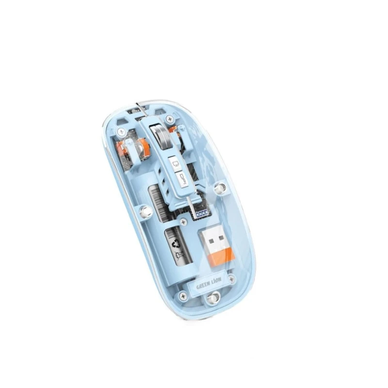 Мышь Green Lion Transparent Mouse 2 1600DPI Blue Мышь Green Lion Transparent Mouse 2 1600DPI Blue