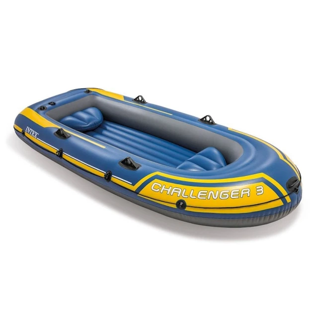 Надувная лодка Intex 68370 Challenger 3, 295х137х43 см, алюминиевые вёсла 122 см,  до 320 кг Надувная лодка Intex 68370 Challenger 3, 295х137х43 см, алюминиевые вёсла 122 см,  до 320 кг
