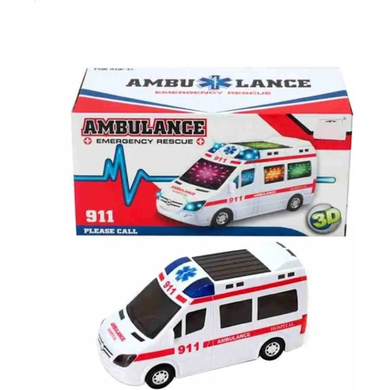Машина Ambulance 89-2689B, белая Машина Ambulance 89-2689B, белая