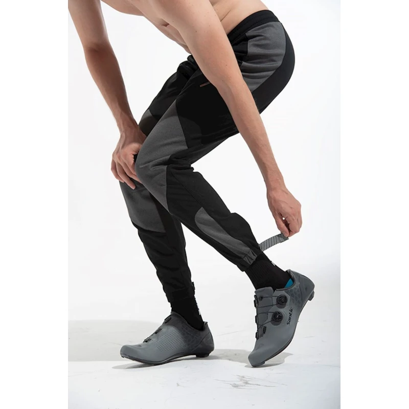 Велоштаны мужские Santic WM0C04120G, черный/серый, полиэстер, размер L Велоштаны мужские Santic WM0C04120G, черный/серый, полиэстер, размер L