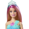 Кукла Barbie HDJ36 Dreamtopia Русалочка Малибу Мерцающие огни