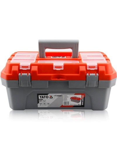 Alətlər üçün qutu Yato YT-88881, 42x21x19.5 sm, boz/qırmızı