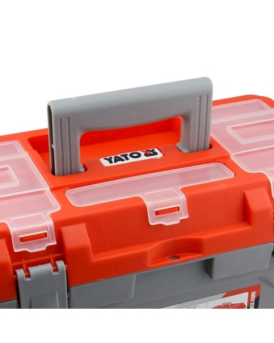 Alətlər üçün qutu Yato YT-88881, 42x21x19.5 sm, boz/qırmızı