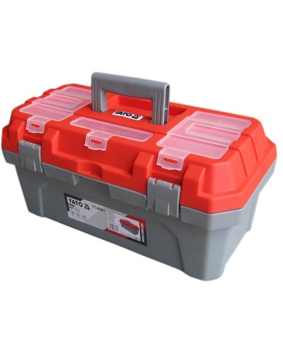 Alətlər üçün qutu Yato YT-88881, 42x21x19.5 sm, boz/qırmızı