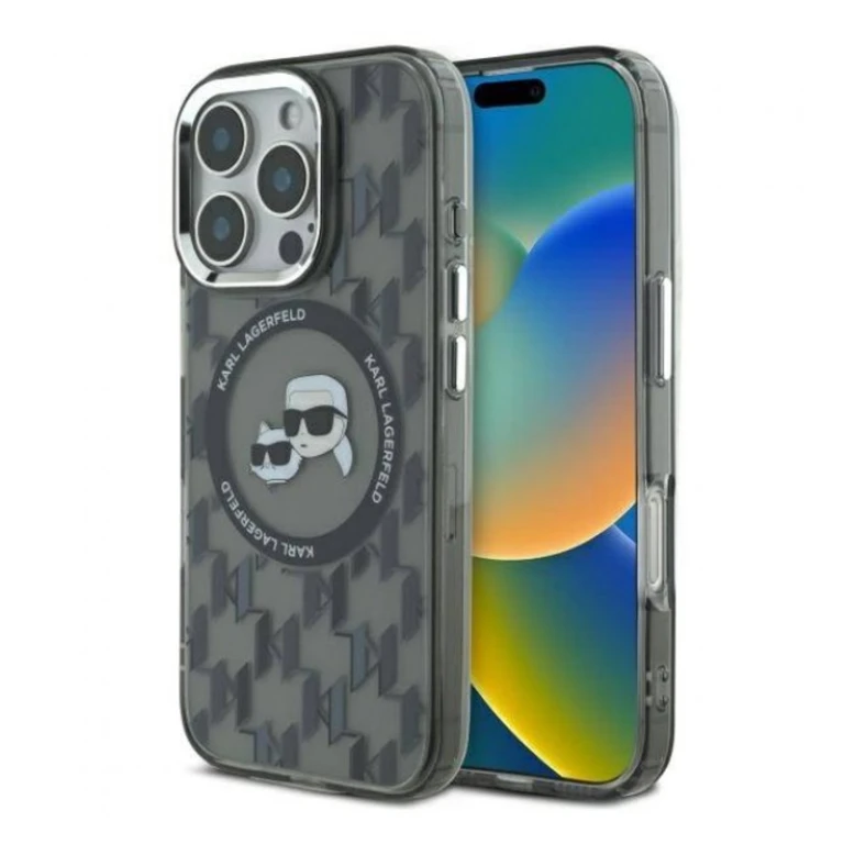 Чехол Karl Lagerfeld Black Magsafe для iPhone 16 Pro Max, Черный Чехол Karl Lagerfeld Black Magsafe для iPhone 16 Pro Max, Черный