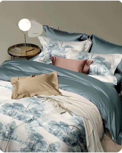 Yataq dəsti MiraNova CTS-422, yorğan üzü 200x220 sm, mələfə 240x260 sm, yastıq üzü 50x70 sm, ikinəfərlik, satin, rəngbərəng