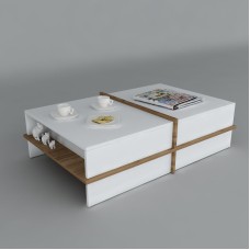 Jurnal masası ev_12116172, laminat, ağ, 90x60x35 sm