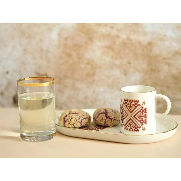 Набор кофейный Porland Arabesque 04ALM006536, 85 мл, 3 предмета, белый Набор кофейный Porland Arabesque 04ALM006536, 85 мл, 3 предмета, белый