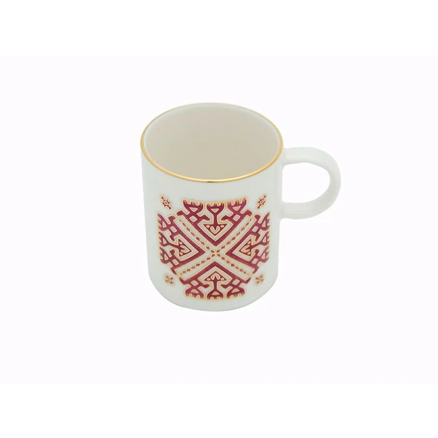 Набор кофейный Porland Arabesque 04ALM006536, 85 мл, 3 предмета, белый Набор кофейный Porland Arabesque 04ALM006536, 85 мл, 3 предмета, белый