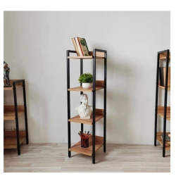 Stellaj 3563_LoftAlis3HighVotan, 30x30x110 sm, LDSP, qəhvəyi