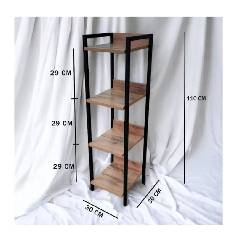 Stellaj 3563_LoftAlis3HighVotan, 30x30x110 sm, LDSP, qəhvəyi