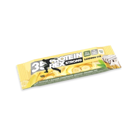Батончик ProteinRex Strong 35% Баноффи пай 100 г