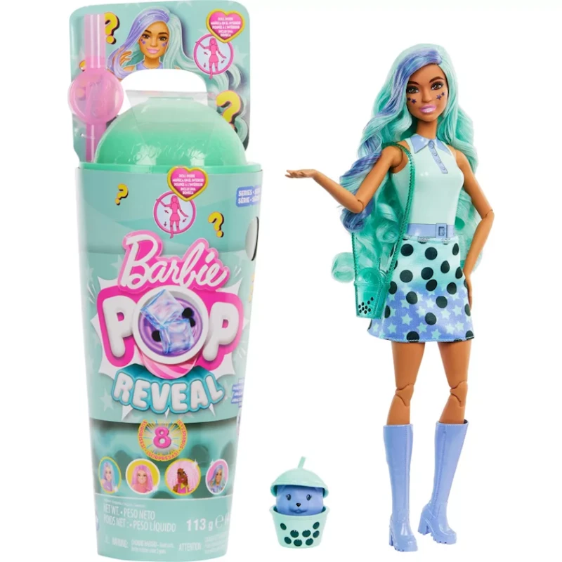 Кукла-сюрприз Mattel Barbie Pop Reveal Bubble Tea Series HTJ21, 3+ лет