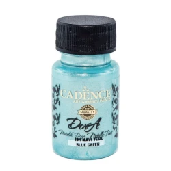 Акриловая краска-металлик Cadence Dora Metallic Paint 201 Blue Green 50 мл