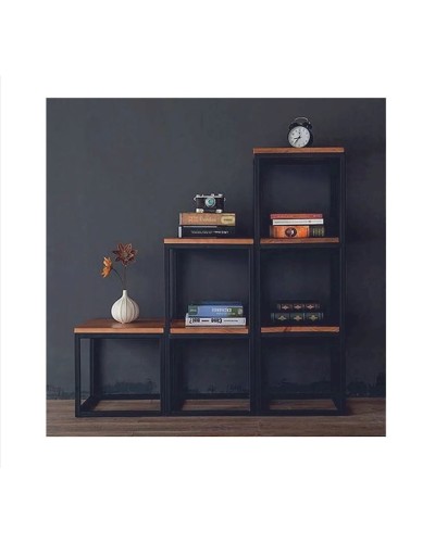 Stellaj 3563_LoftIQVotan, 120x40x133 sm, LDSP, qəhvəyi