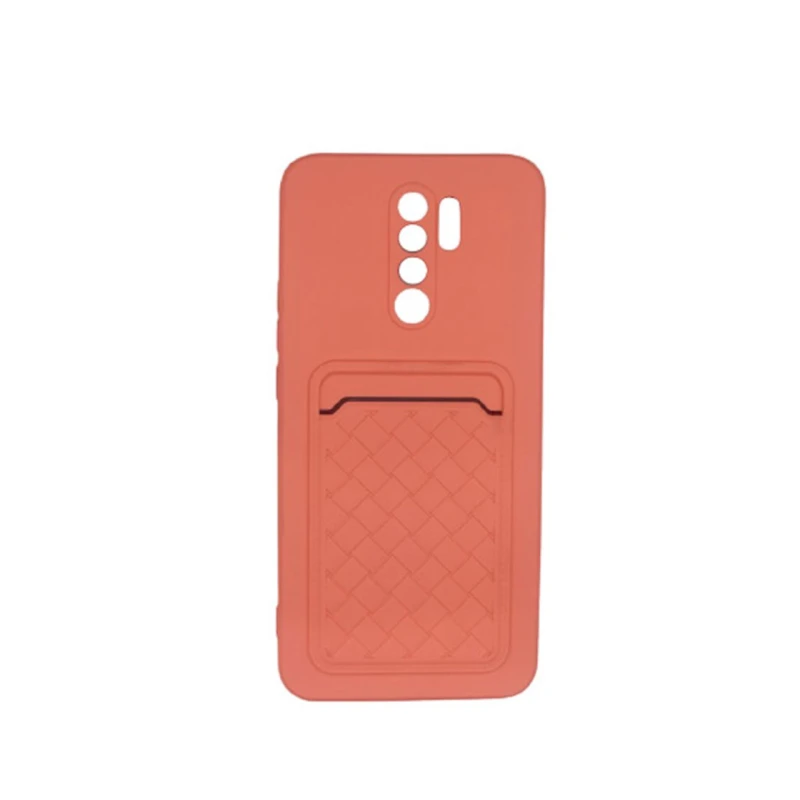 Çexol Silikon Card Case Xiaomi Redmi 9 üçün, Pink