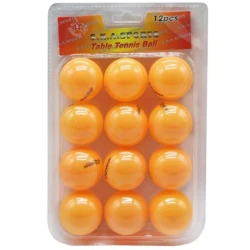 Набор мячей для пинг-понга, 12 шт, желтые - WS0867