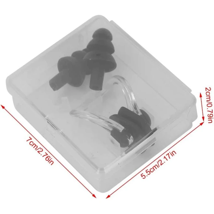 Набор зажима для носа и берушей для ушей Speedo S-124641390, черный Набор зажима для носа и берушей для ушей Speedo S-124641390, черный