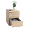 Прикроватная тумбочка JYSK Limfjorden, 41x48x56 см, бежевая Прикроватная тумбочка JYSK Limfjorden, 41x48x56 см, бежевая