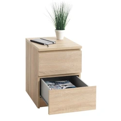 Прикроватная тумбочка JYSK Limfjorden, 41x48x56 см, бежевая