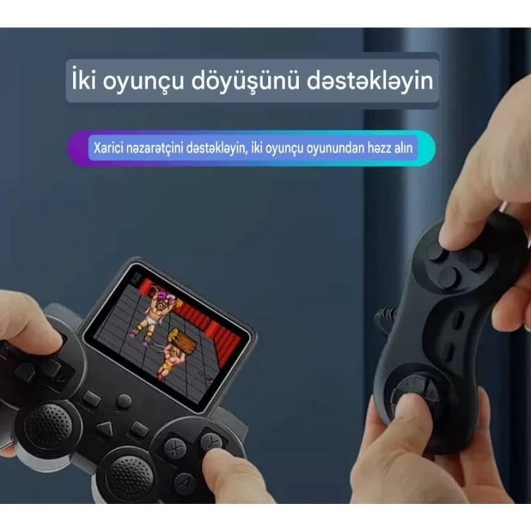 Ağ rəngdə S10 joystik əl oyun konsolu retro nostalji klassik arkada oyunu cüt oyunçu mini əl cihazı 6240_console3