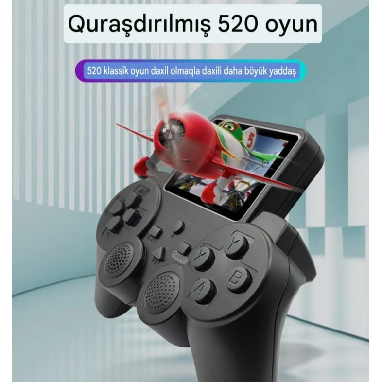 Ağ rəngdə S10 joystik əl oyun konsolu retro nostalji klassik arkada oyunu cüt oyunçu mini əl cihazı 6240_console3