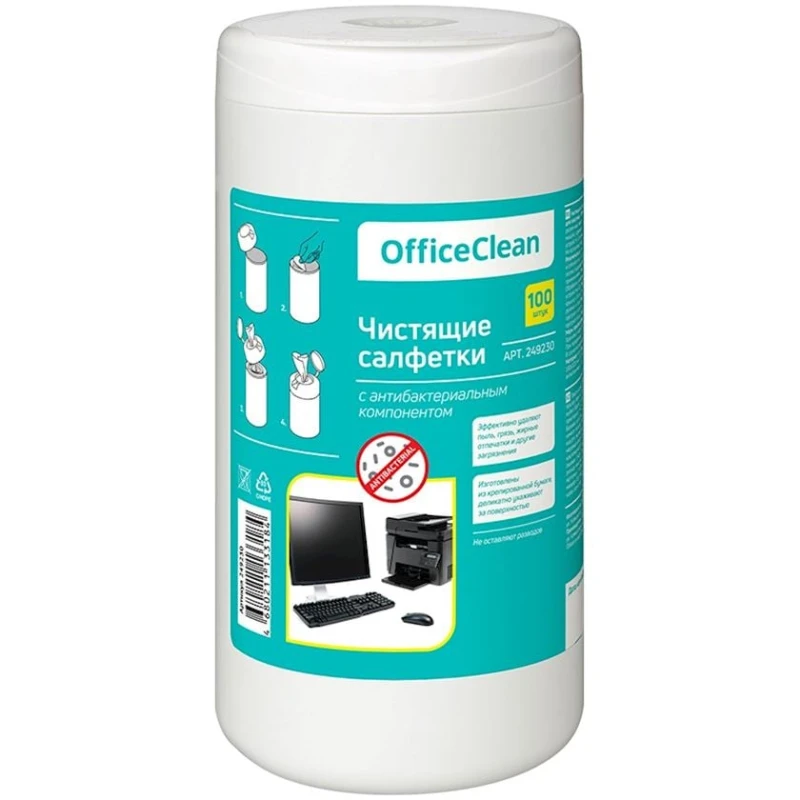 Влажные салфетки OfficeClean 249230 Влажные салфетки OfficeClean 249230