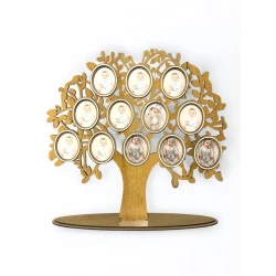 Деревянная рамка «Генеалогическое древо» на 12 овальных фотографий