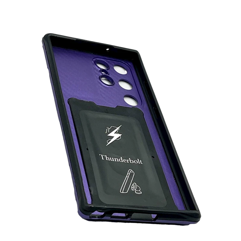 Чехол Robot для Samsung Galaxy S23 Ultra, фиолетовый Чехол Robot для Samsung Galaxy S23 Ultra, фиолетовый