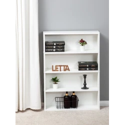 Полка напольная Letta, белая, ЛДСП, 84x15x60 см Полка напольная Letta, белая, ЛДСП, 84x15x60 см