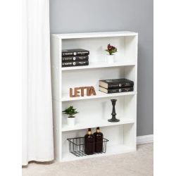 Полка напольная Letta, белая, ЛДСП, 84x15x60 см Полка напольная Letta, белая, ЛДСП, 84x15x60 см