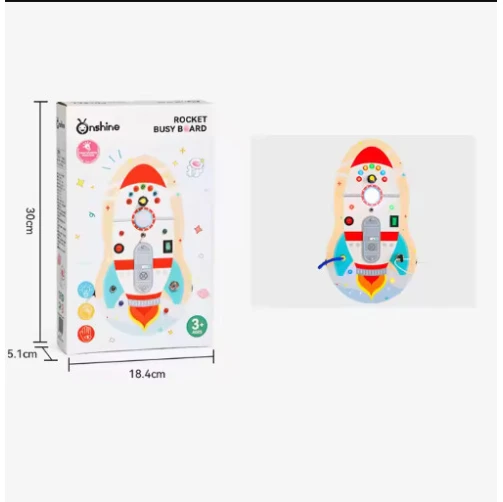 Бизиборд OnShine TNWX-5021 Rocket, 18.4x5.1x30 см Бизиборд OnShine TNWX-5021 Rocket, 18.4x5.1x30 см