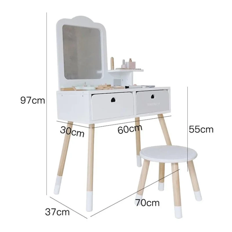 Gözəllik salonu oyunu MTR6553 Makiyaj masası, taxta