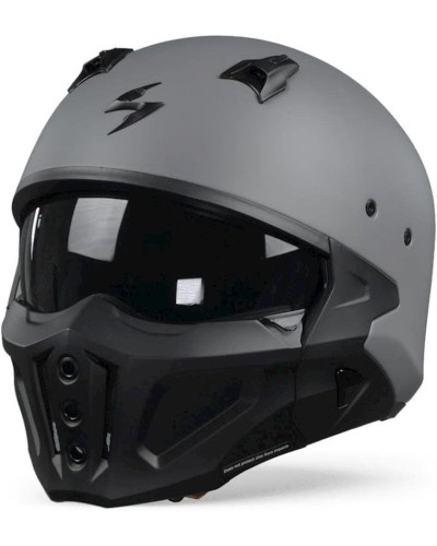 Motosiklet dəbilqəsi Scorpion Covert-X Matt Cement Grey XXL